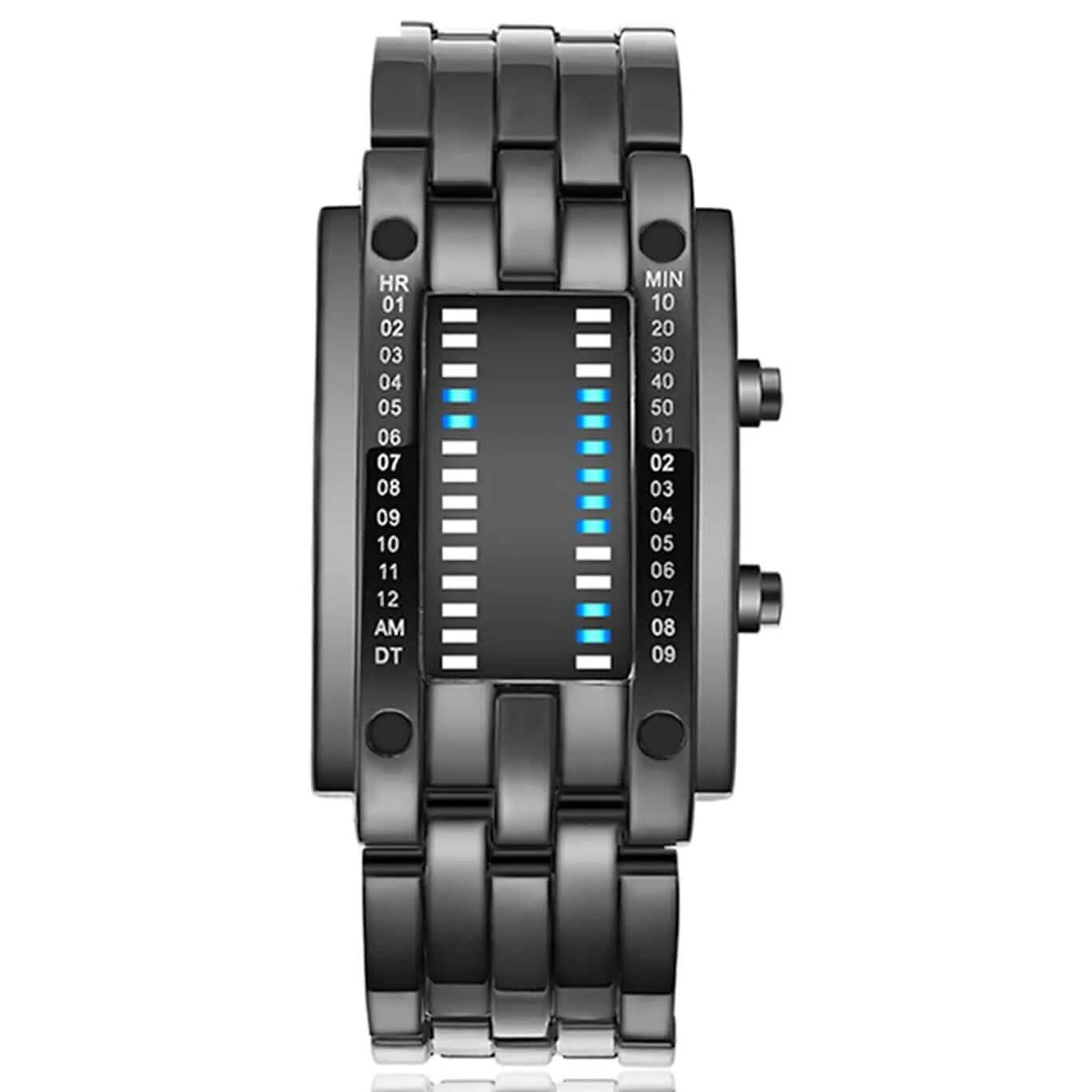 Men LED Light Stainless Steel Sports Watch by DailySale