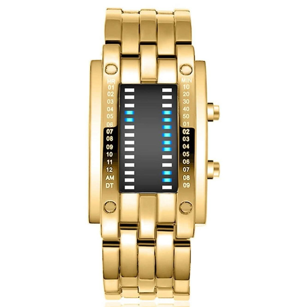 Men LED Light Stainless Steel Sports Watch by DailySale
