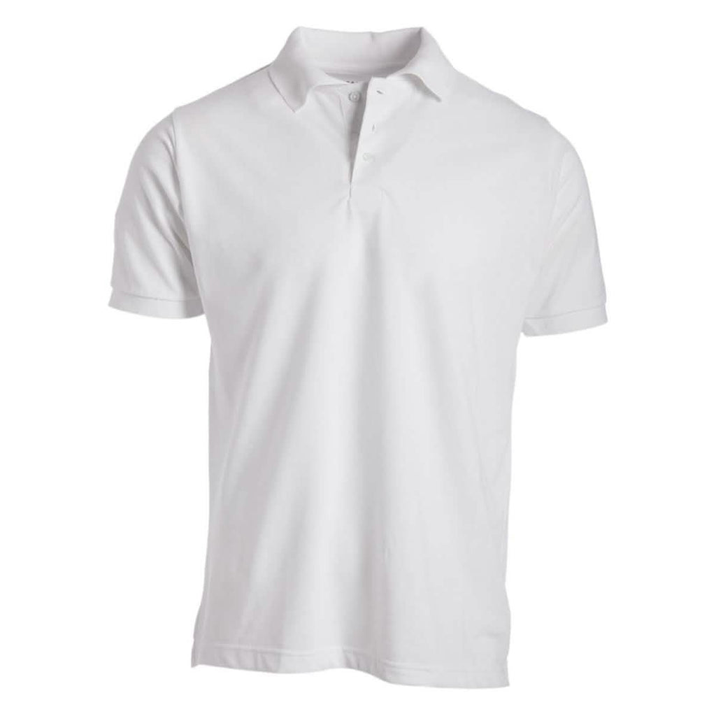 Men's 3-Button Ribbed Short Sleeve Polo