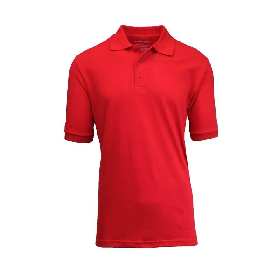 Men's Short-Sleeve Pique Polo Shirts - Assorted Colors and Sizes by DailySale