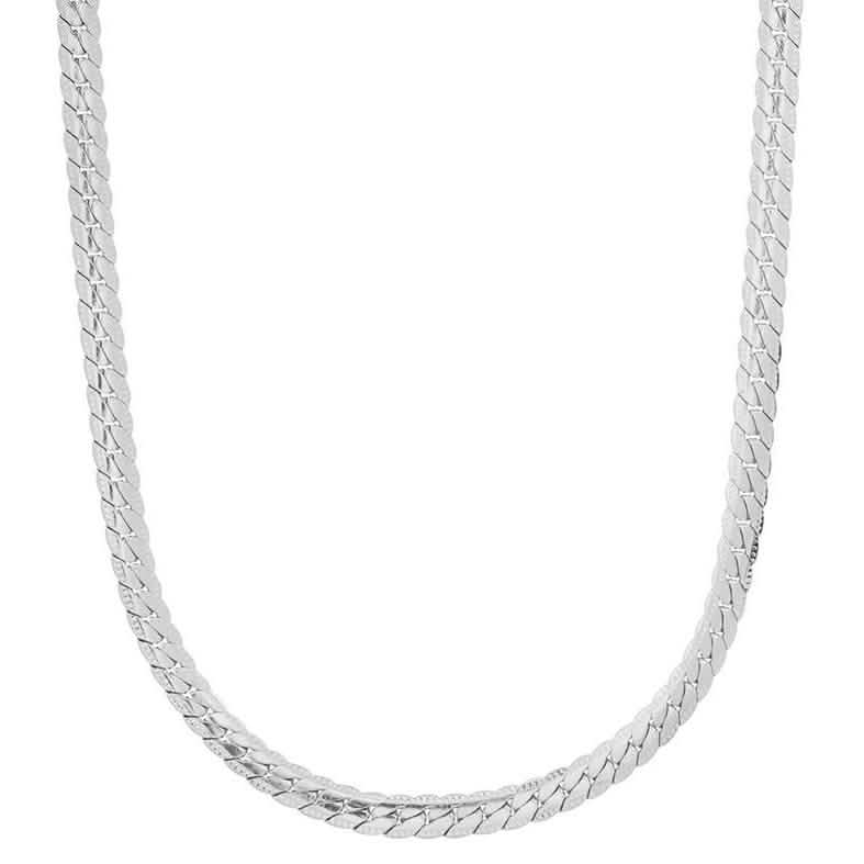 Men's Stainless Steel Curb Cuban Link Chain by Steeltime