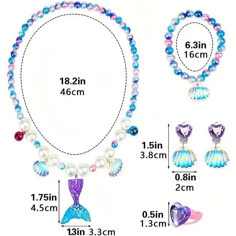 Mermaid-Themed Jewelry Set for Youngsters by DailySale