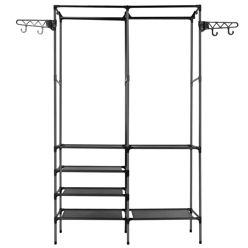 Metal Garment Rack Shoe Clothing Organizer Shelves by DailySale