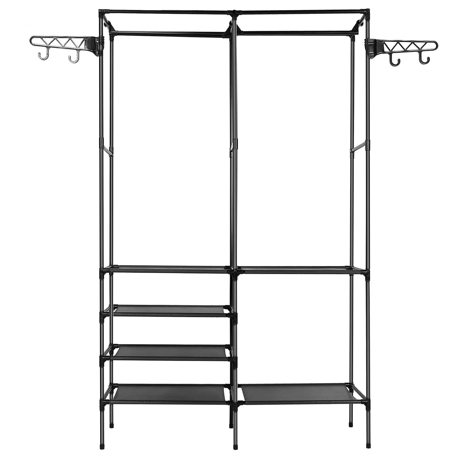 Metal Garment Rack Shoe Clothing Organizer Shelves by DailySale