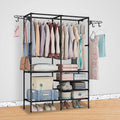 Metal Garment Rack Shoe Clothing Organizer Shelves by DailySale