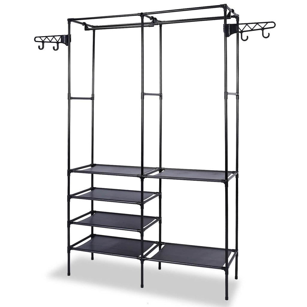 Metal Garment Rack Shoe Clothing Organizer Shelves by DailySale