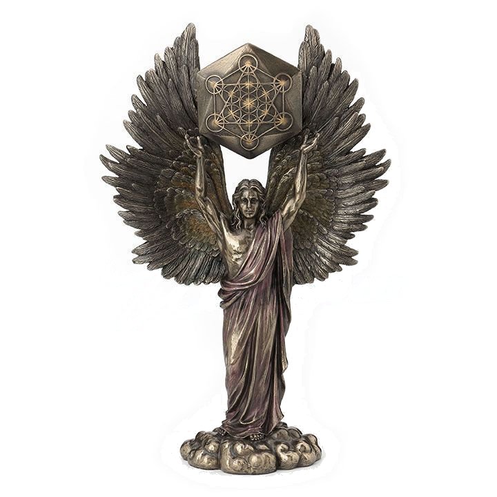 Metatron with Geometric Cube Figurine by FairyGlen Store