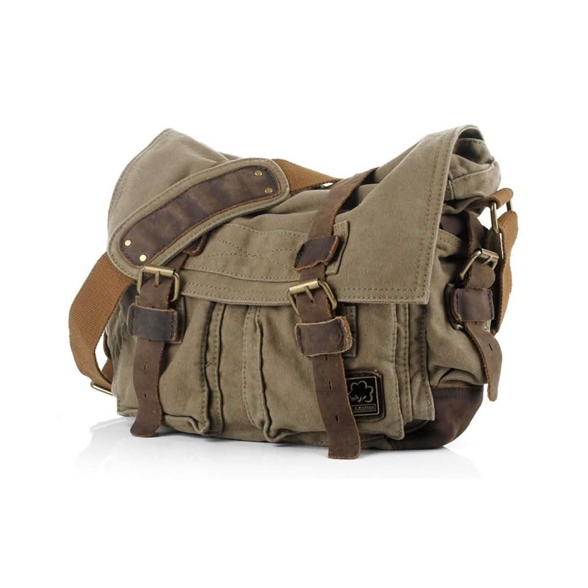 Military Vintage Canvas Crossbody Messenger Bag - Assorted Sizes by DailySale