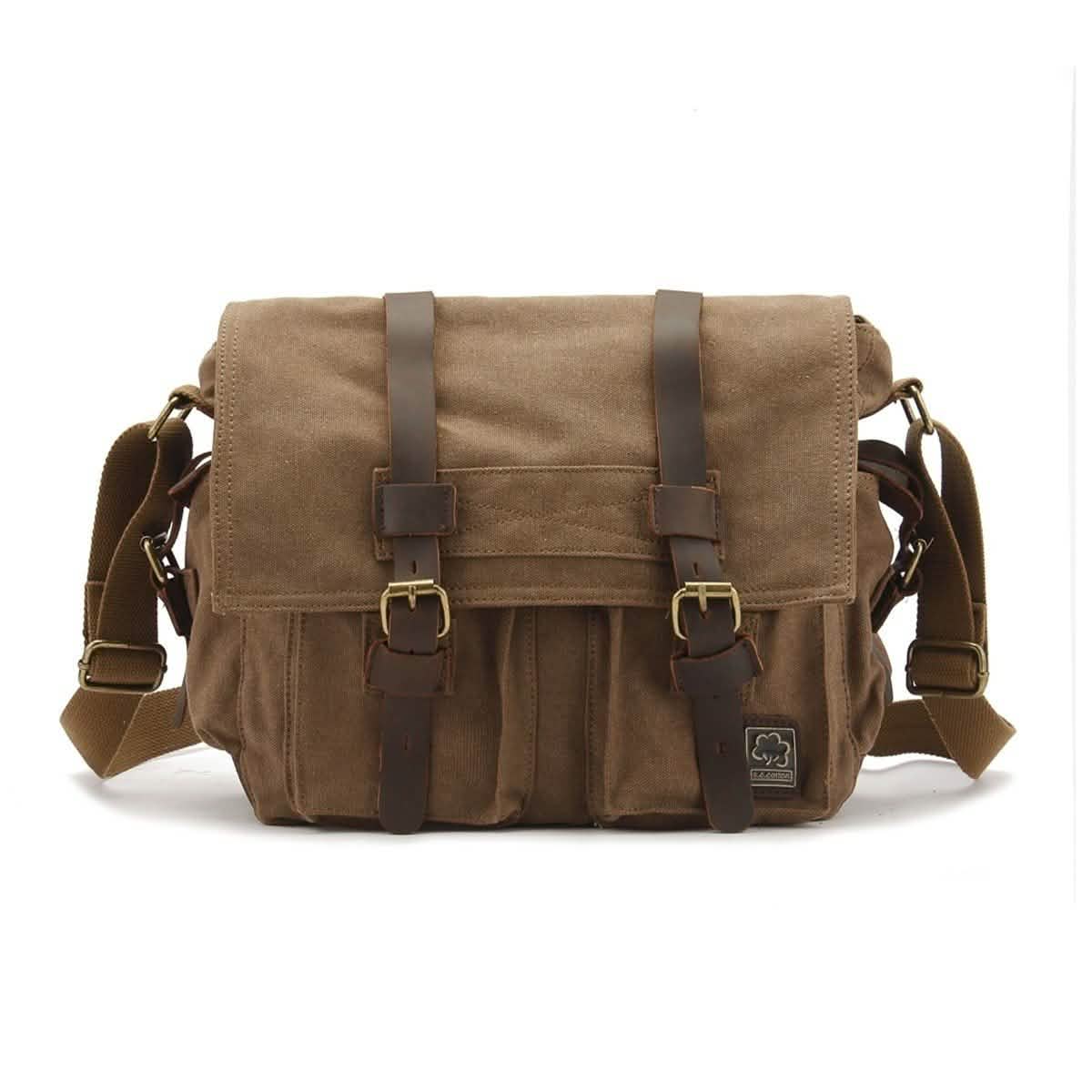 Military Vintage Canvas Crossbody Messenger Bag - Assorted Sizes by DailySale