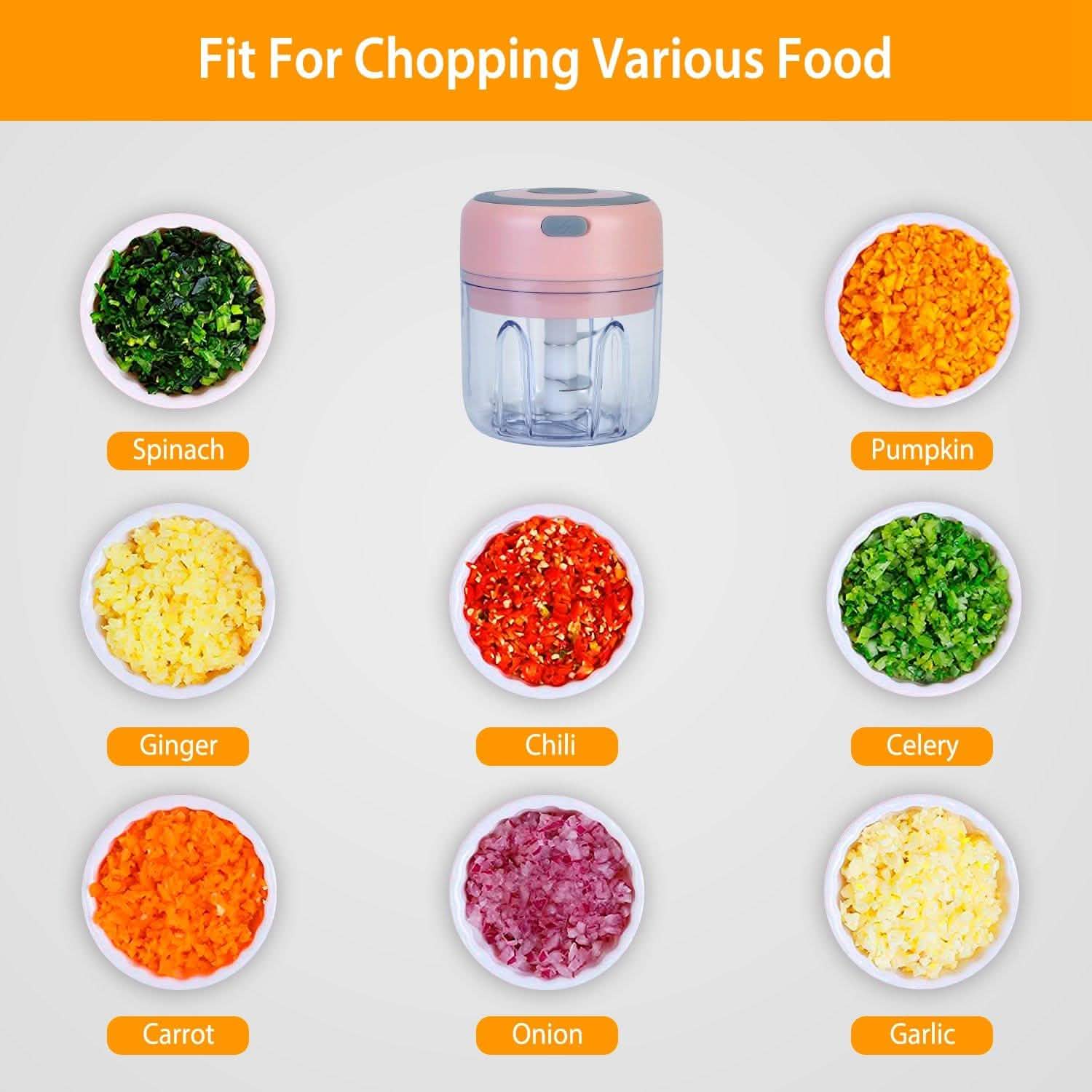 Mini Electric Cordless Garlic Chopper by DailySale