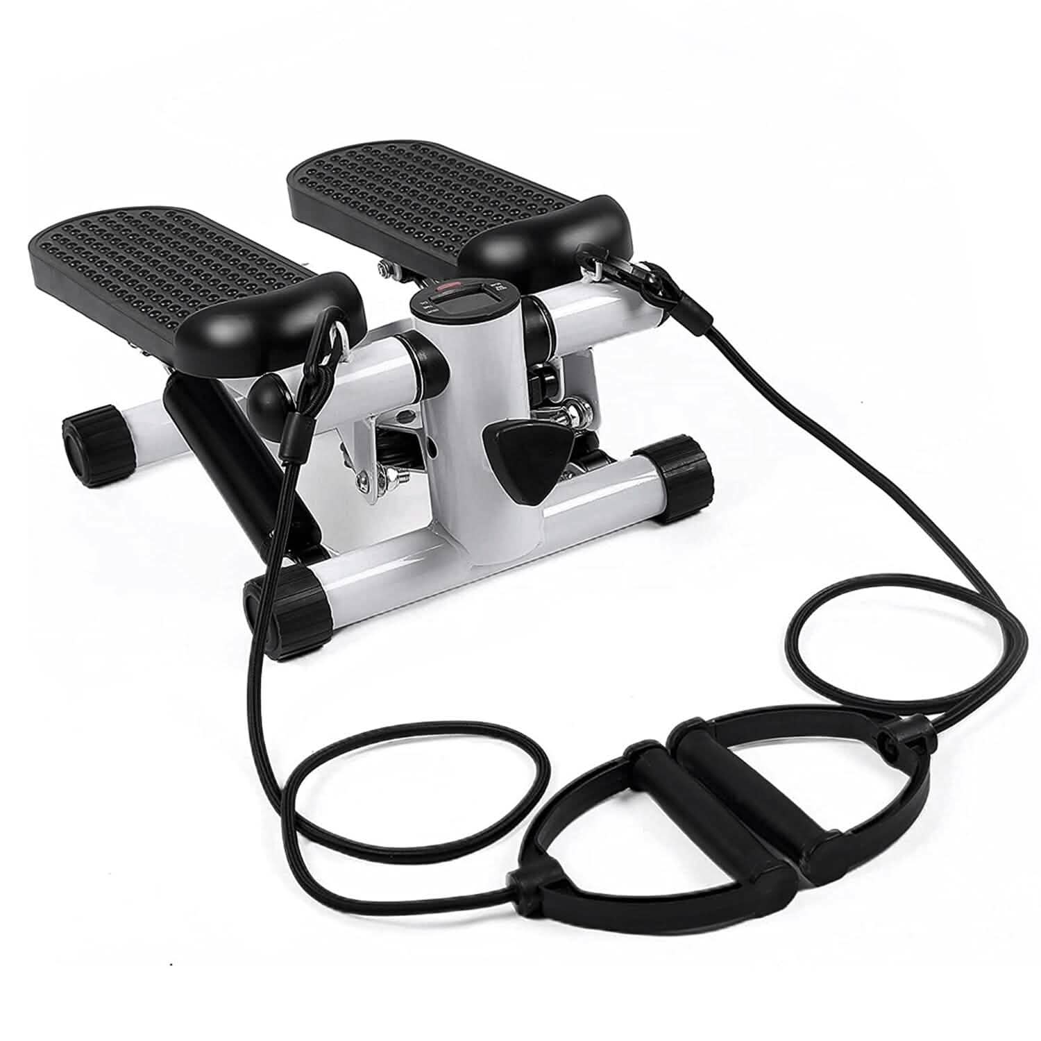 Mini Fitness Stepper with 2 Resistance Bands LCD Monitor by DailySale