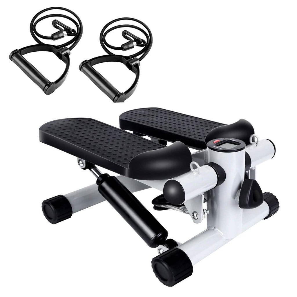 Mini Fitness Stepper with 2 Resistance Bands LCD Monitor by DailySale