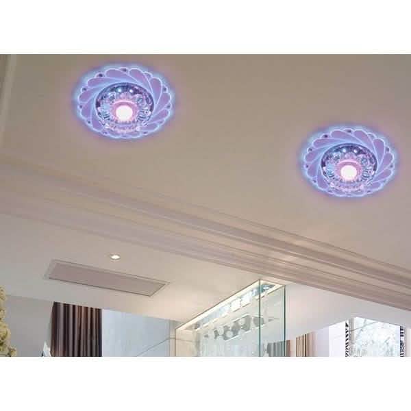 Modern Crystal LED Saving Bright Ceiling Blue Light Lamp Fixture Chandelier by DailySale