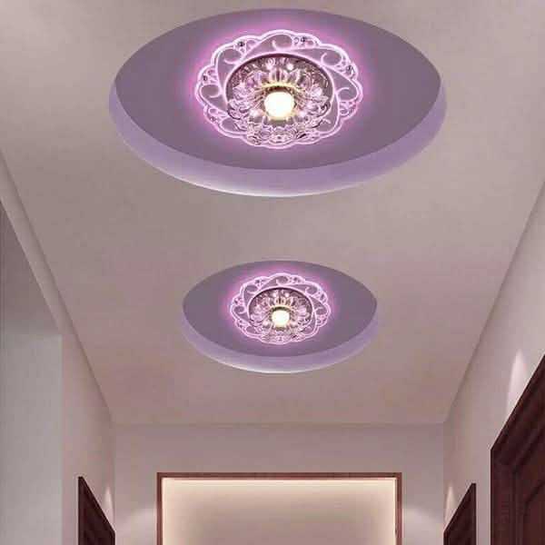 Modern Crystal LED Saving Bright Ceiling Blue Light Lamp Fixture Chandelier by DailySale