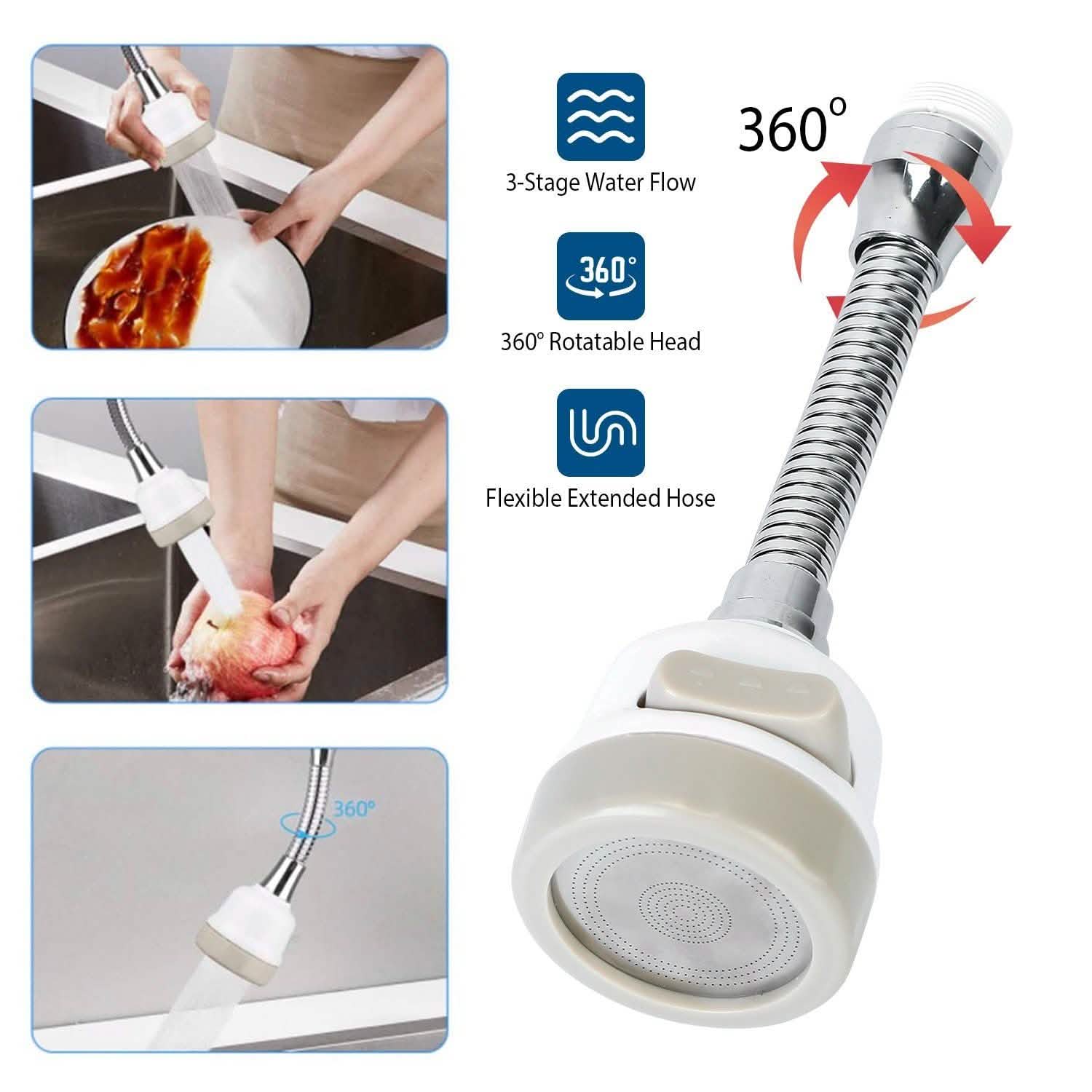 Movable Kitchen Tap Head 360° Rotatable Swivel by DailySale