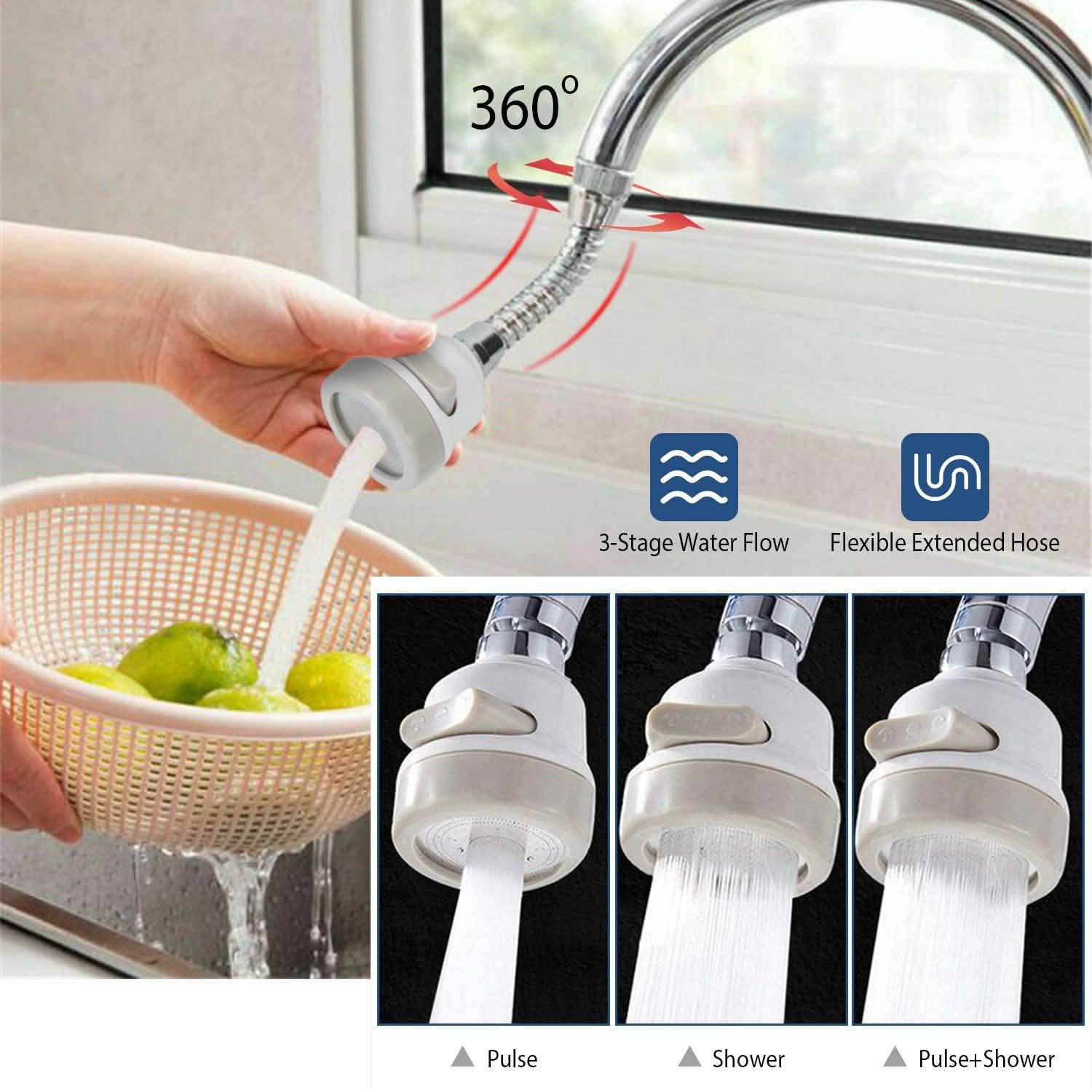 Movable Kitchen Tap Head 360° Rotatable Swivel by DailySale