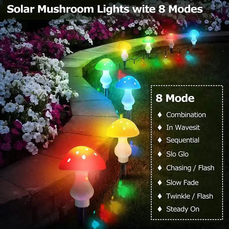 Multi-Color Changing LED Solar Mushroom Light by DailySale