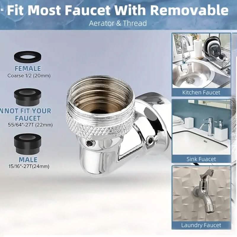 Multi Functional Large Angle Rotating Bathroom Sink by DailySale