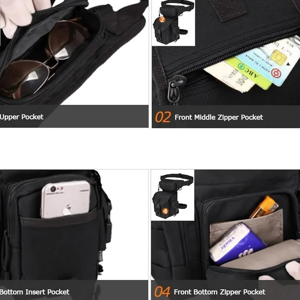 Multi-purpose Tactical Drop Leg Bag Tool Fanny Thigh Pack by DailySale