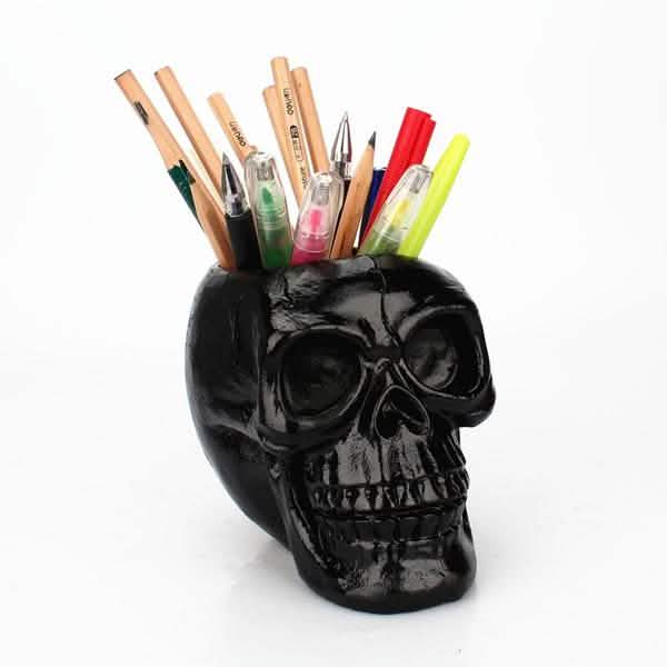 Multifunction Creative Skull Storage Stationery Holder by DailySale