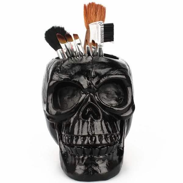 Multifunction Creative Skull Storage Stationery Holder by DailySale