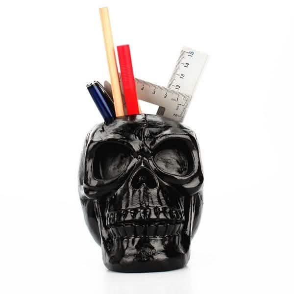 Multifunction Creative Skull Storage Stationery Holder by DailySale