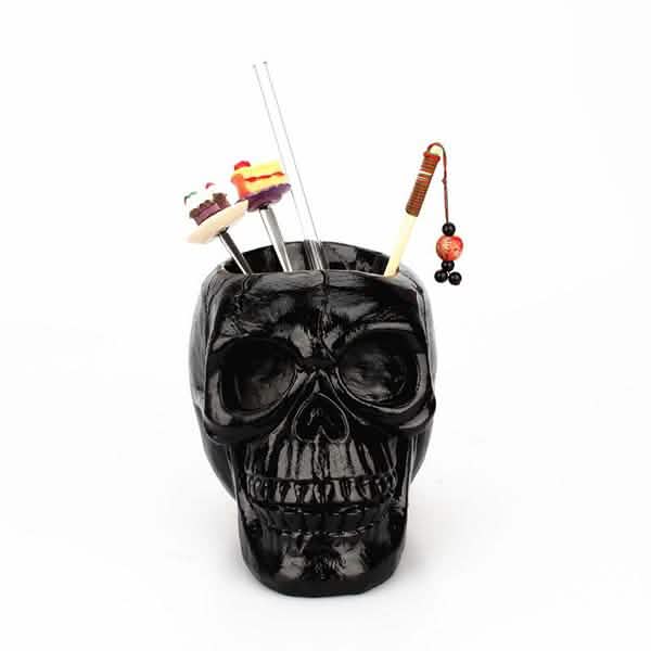 Multifunction Creative Skull Storage Stationery Holder by DailySale