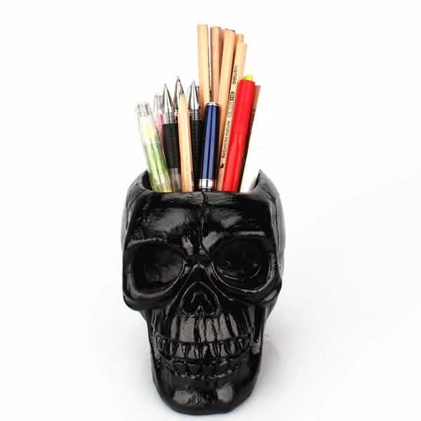 Multifunction Creative Skull Storage Stationery Holder by DailySale