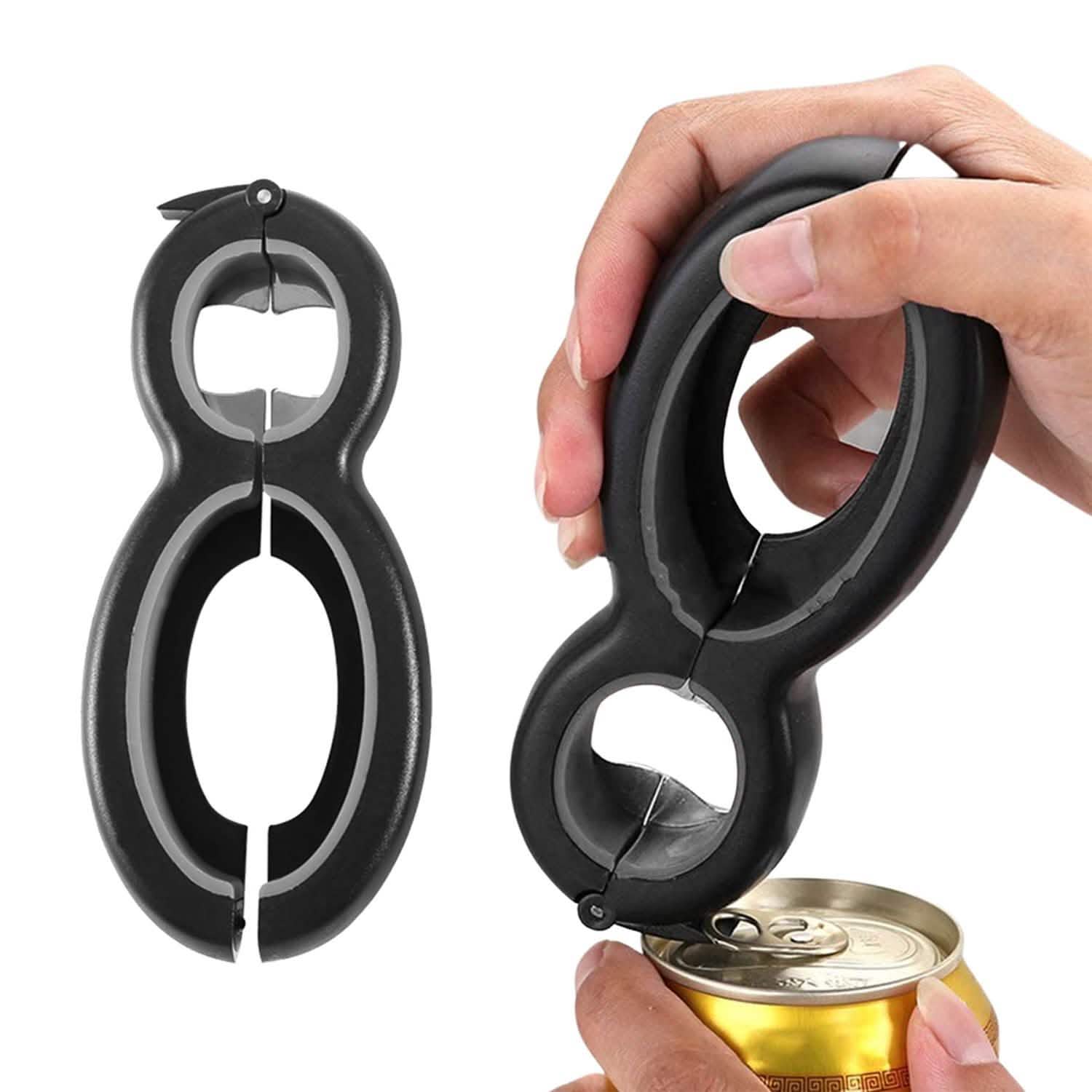 Multifunctional 6-In-1 Can Jar Opener Tool And Adjustable Bottle Opener by DailySale
