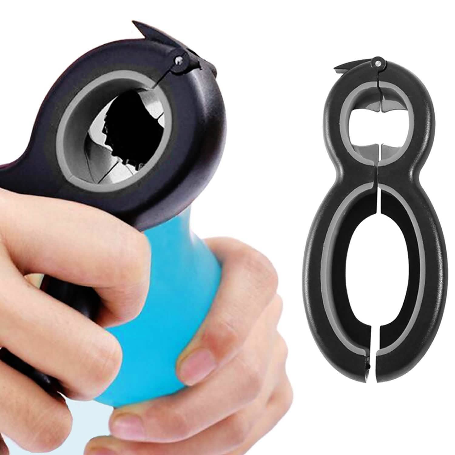Multifunctional 6-In-1 Can Jar Opener Tool And Adjustable Bottle Opener by DailySale