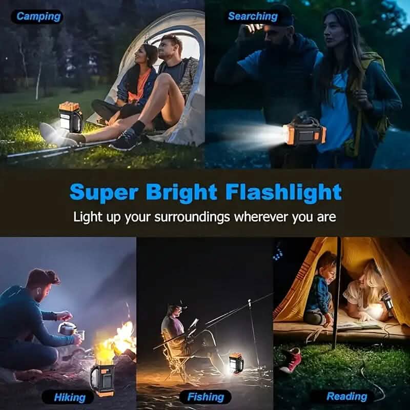 Multifunctional LED Solar Camping Light by DailySale