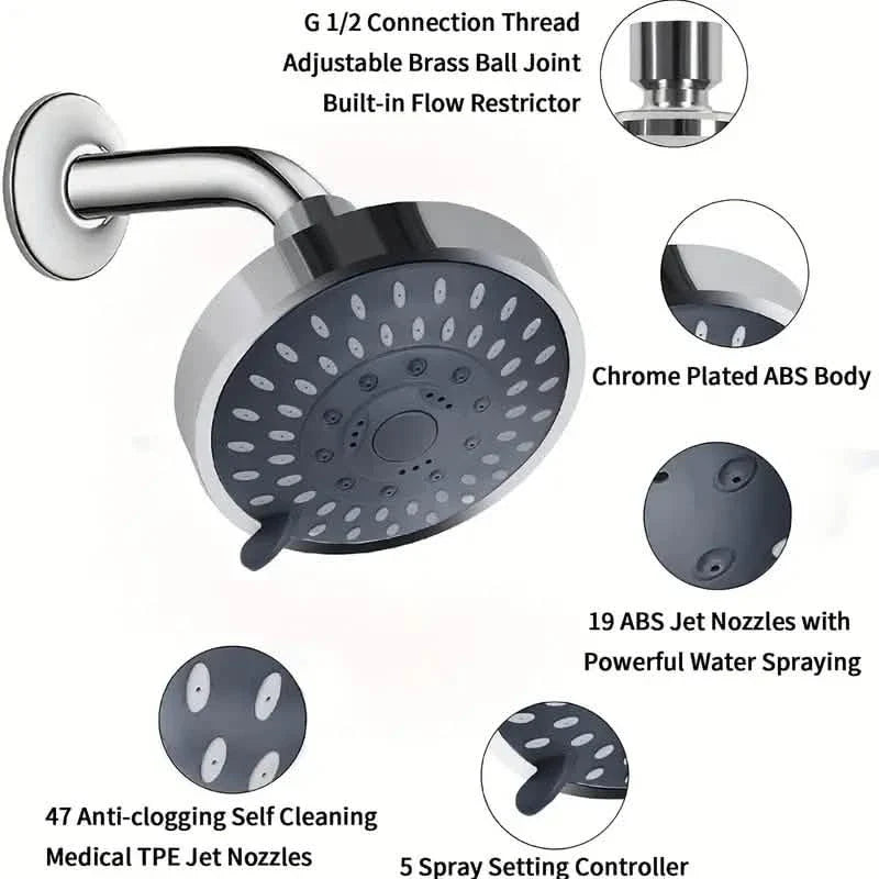 Multifunctional Replacement Rain Shower Head by DailySale