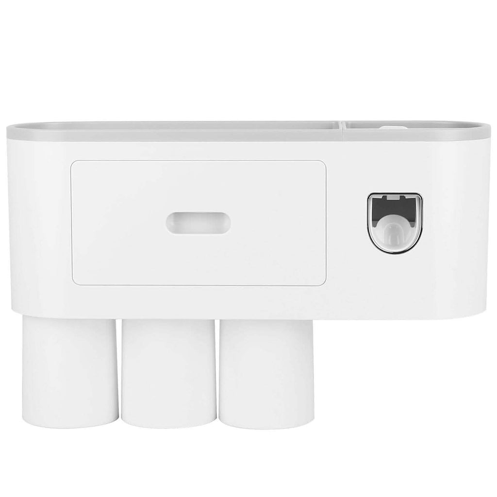 Multifunctional Wall Mount Toothbrush Holder Rack Organizer by DailySale