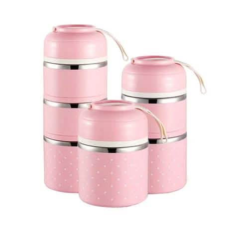 Multilayer Cute Thermal Lunch Box Stainless Steel Food Container by DailySale