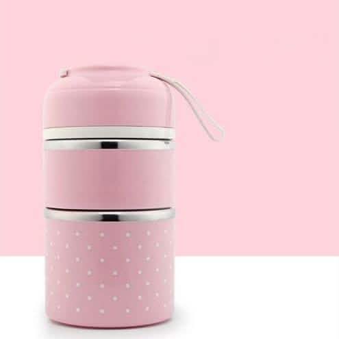 Multilayer Cute Thermal Lunch Box Stainless Steel Food Container by DailySale