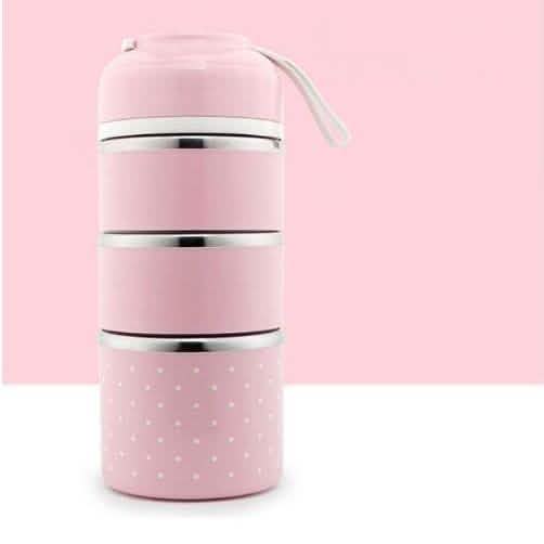Multilayer Cute Thermal Lunch Box Stainless Steel Food Container by DailySale