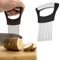 Multipurpose Stainless Steel Assistant Vegetable and Meat Slicer Holder by DailySale