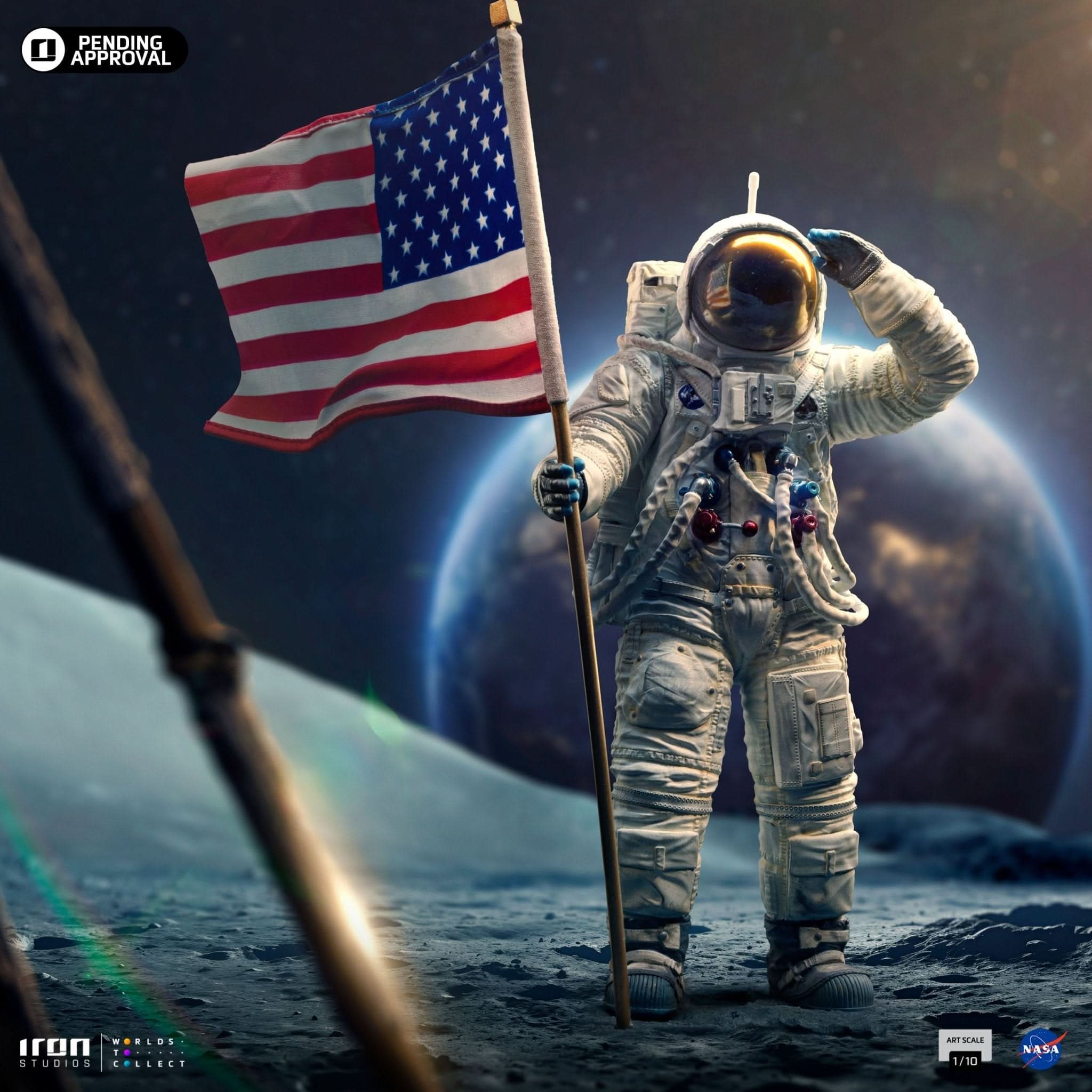 Statue Apollo 11 Astronaut - Nasa - Art Scale 1/10 - Iron Studios - Goddess Imports Marketplace