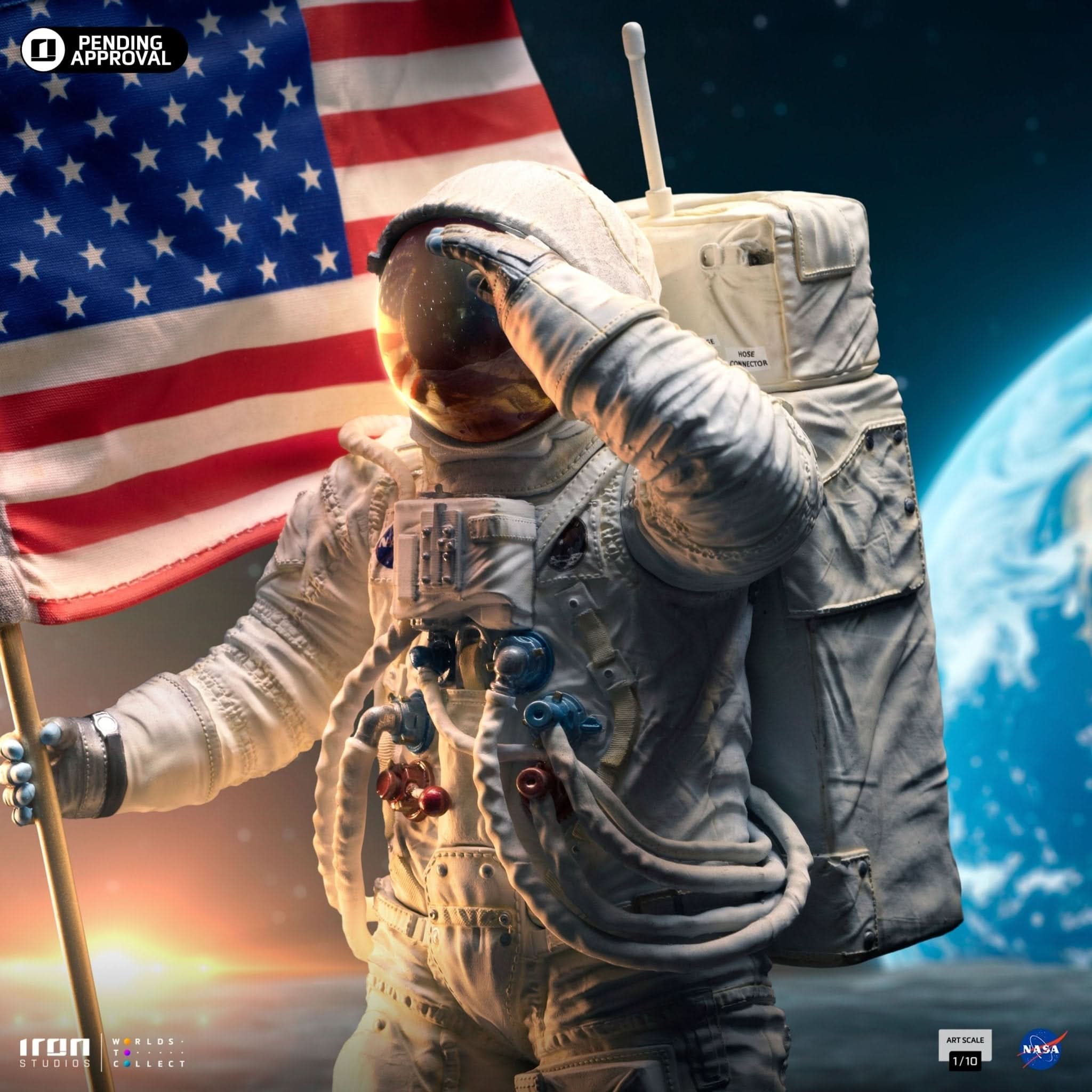 Statue Apollo 11 Astronaut - Nasa - Art Scale 1/10 - Iron Studios - Goddess Imports Marketplace