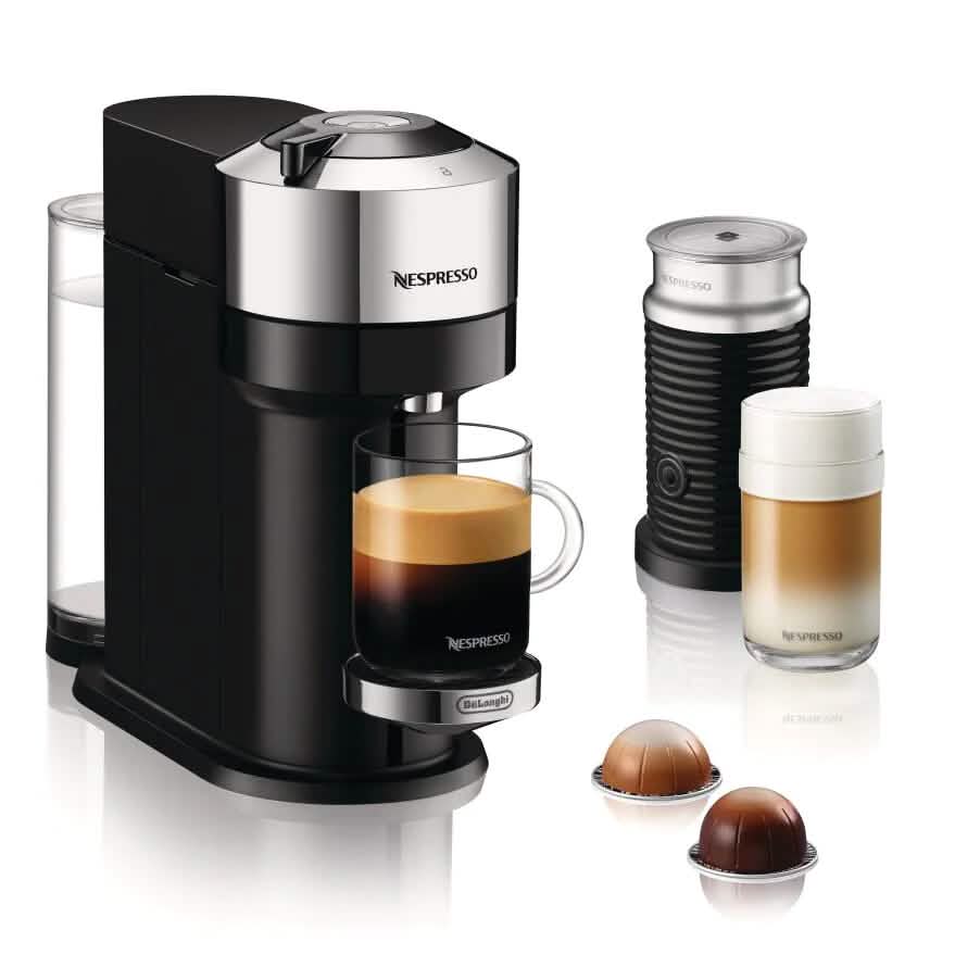 Nespresso Vertuo Next Coffee and Espresso Maker with Aeroccino Milk Frother (Refurbished) by DailySale