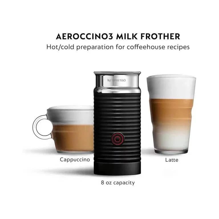 Nespresso Vertuo Next Coffee and Espresso Maker with Aeroccino Milk Frother (Refurbished) by DailySale