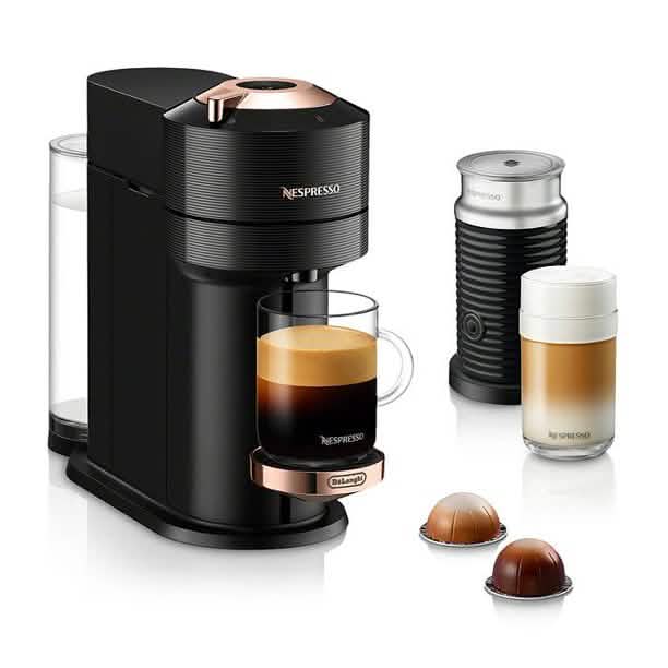 Nespresso Vertuo Next Coffee and Espresso Maker with Aeroccino Milk Frother (Refurbished) by DailySale