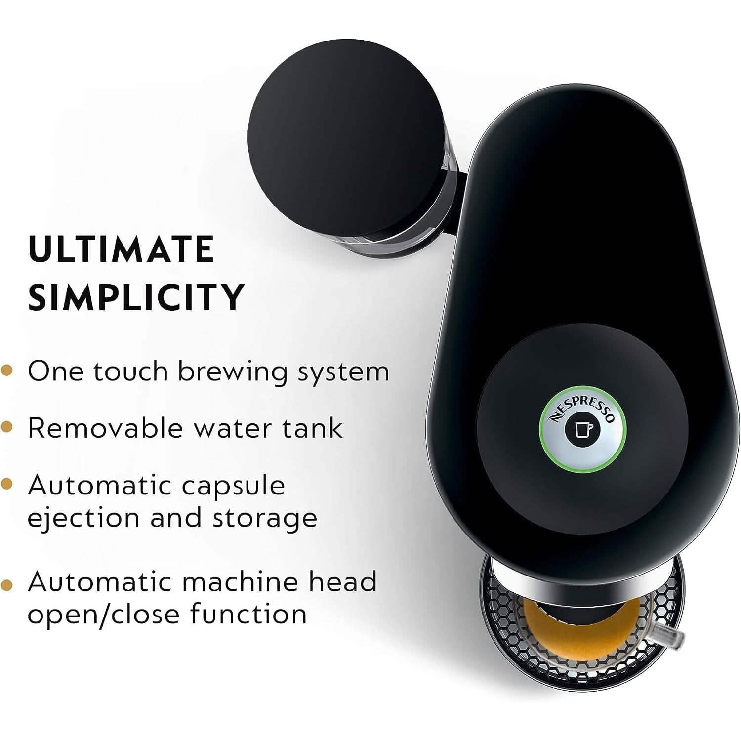 Nespresso VertuoPlus Deluxe Coffee and Espresso Machine (Refurbished) by DailySale