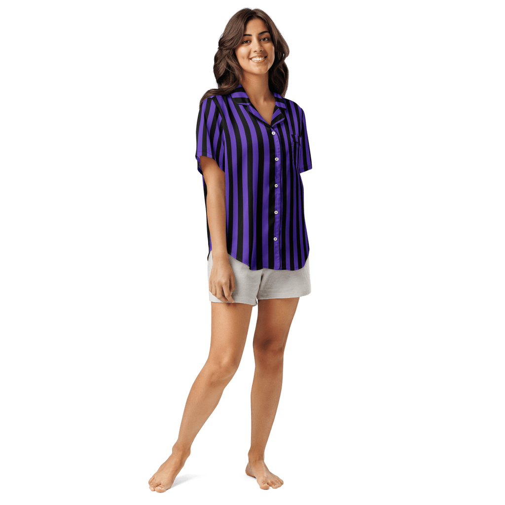 Nevermore Days Silky Pajama Top by Goth Cloth Co.