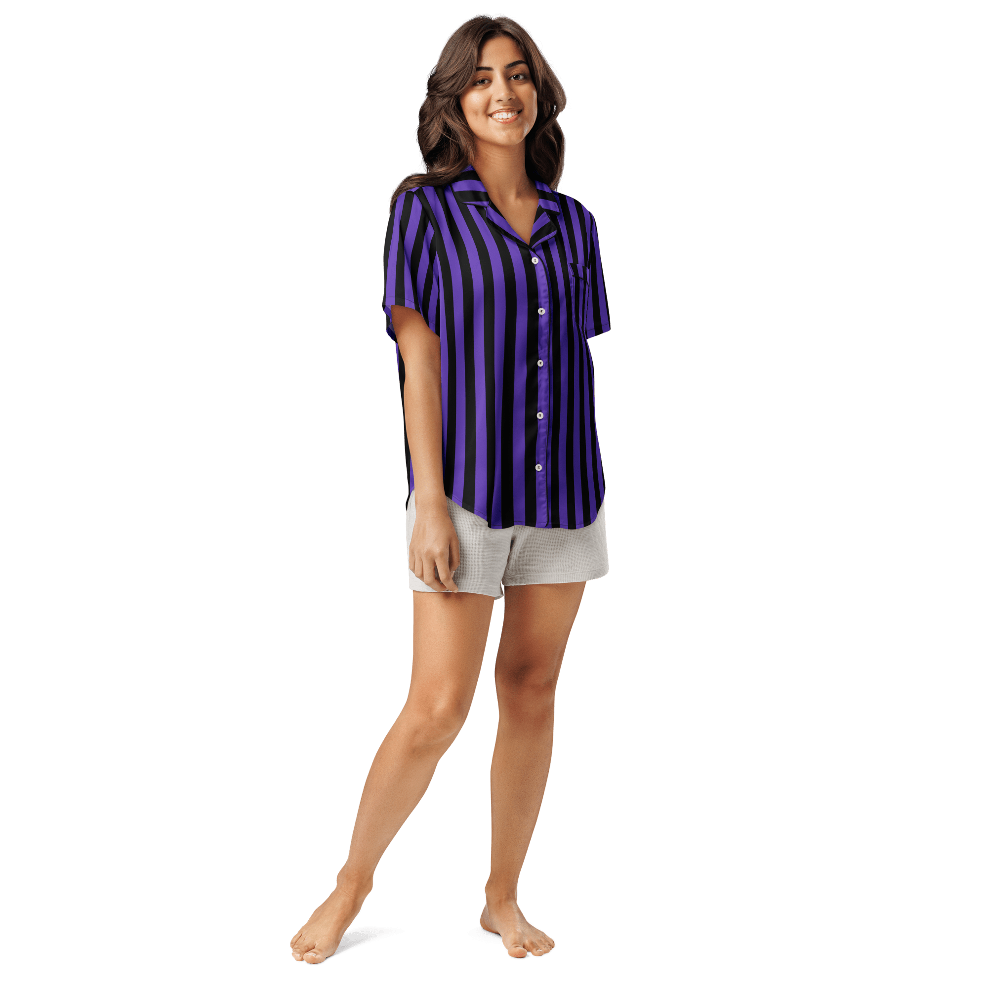 Nevermore Days Silky Pajama Top by Goth Cloth Co.