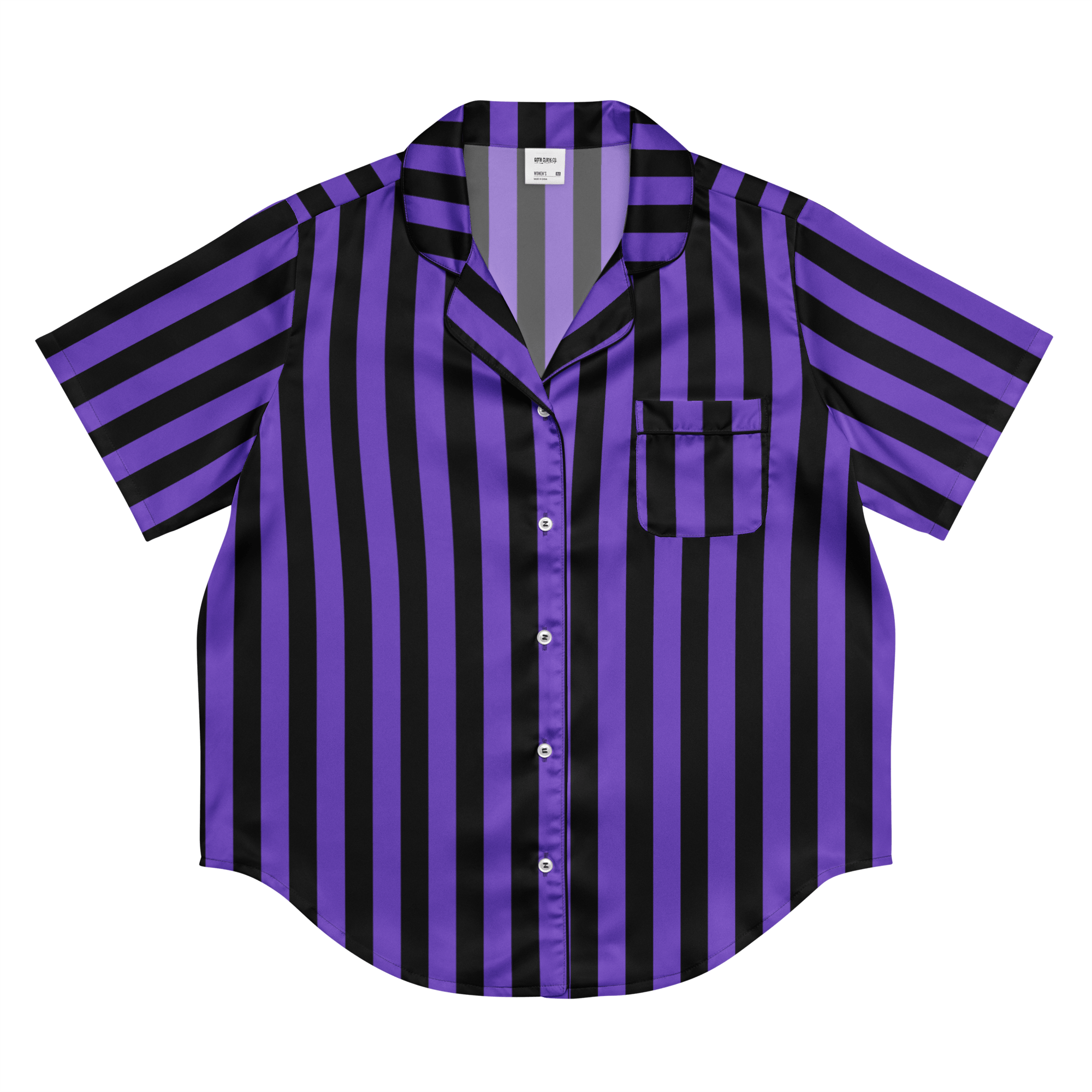 Nevermore Days Silky Pajama Top by Goth Cloth Co.