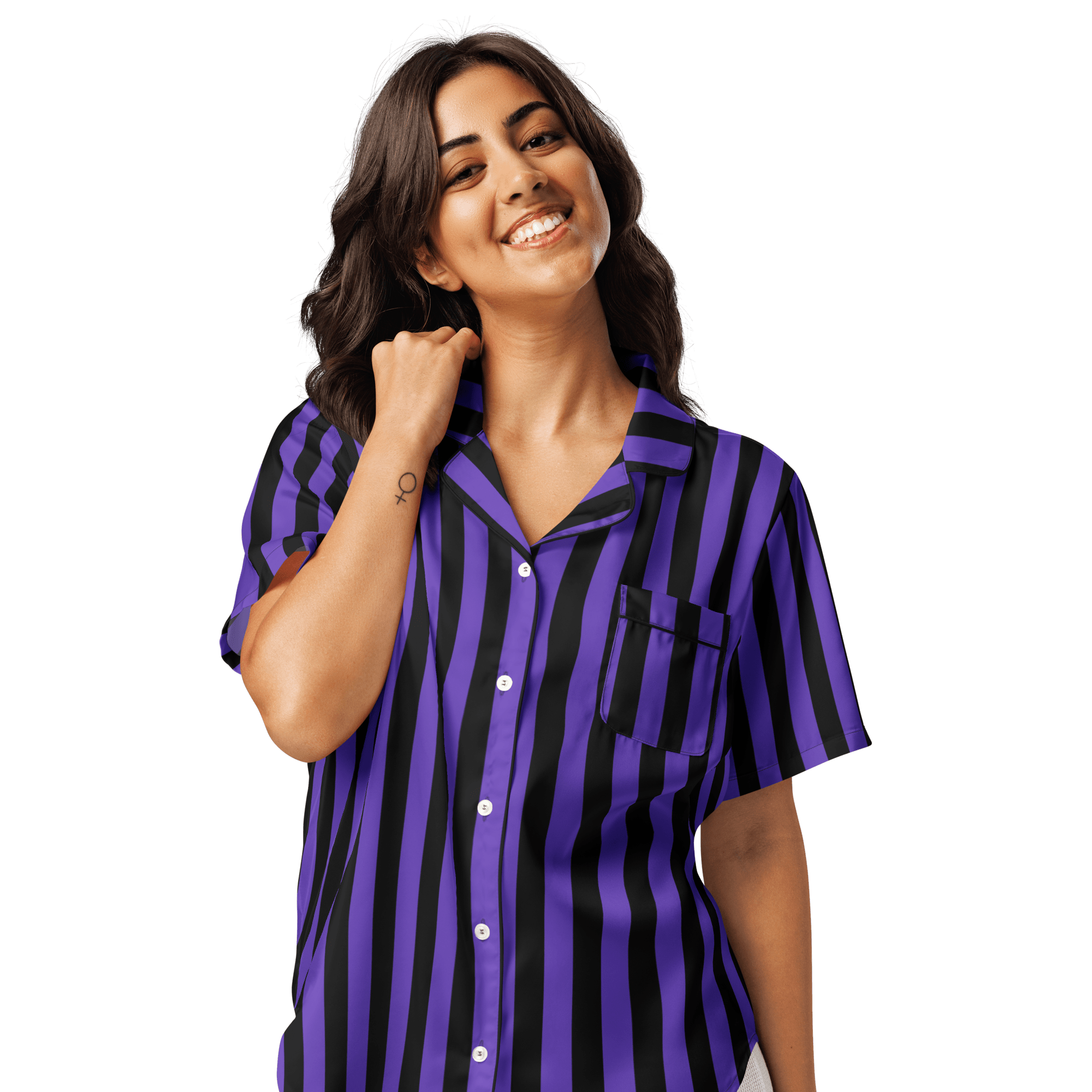 Nevermore Days Silky Pajama Top by Goth Cloth Co.