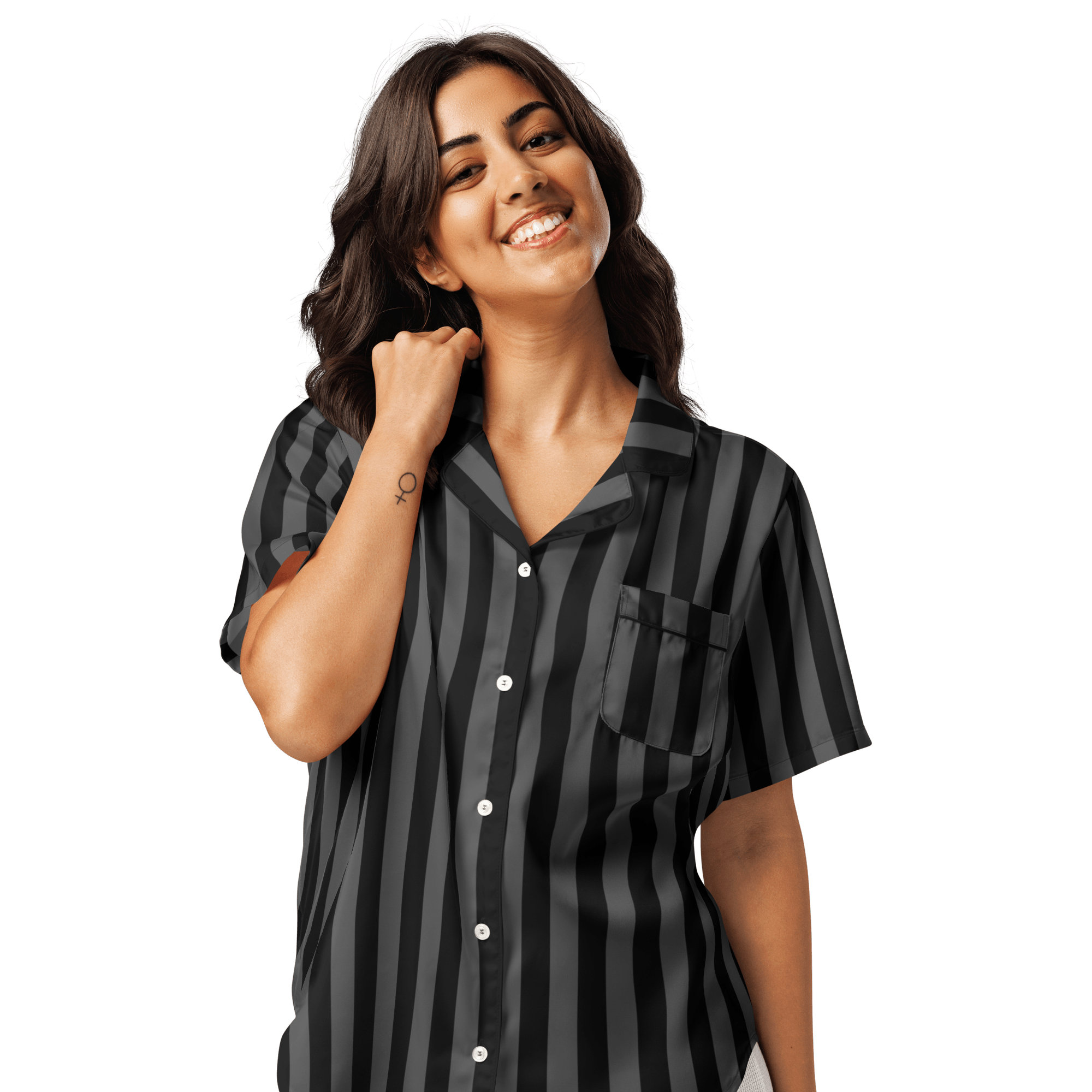 Nevermore Nights Silky Pajama Top by Goth Cloth Co.