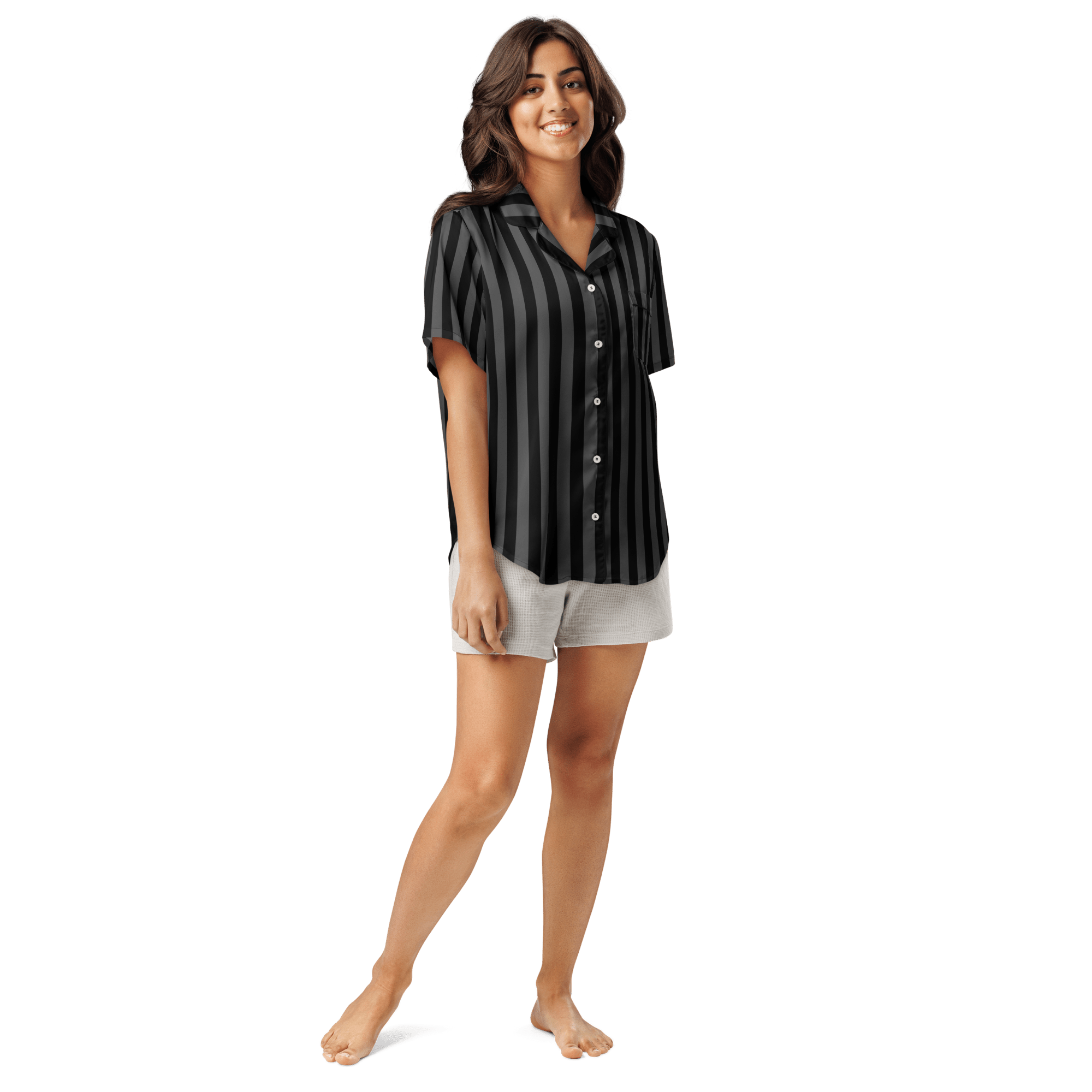 Nevermore Nights Silky Pajama Top by Goth Cloth Co.