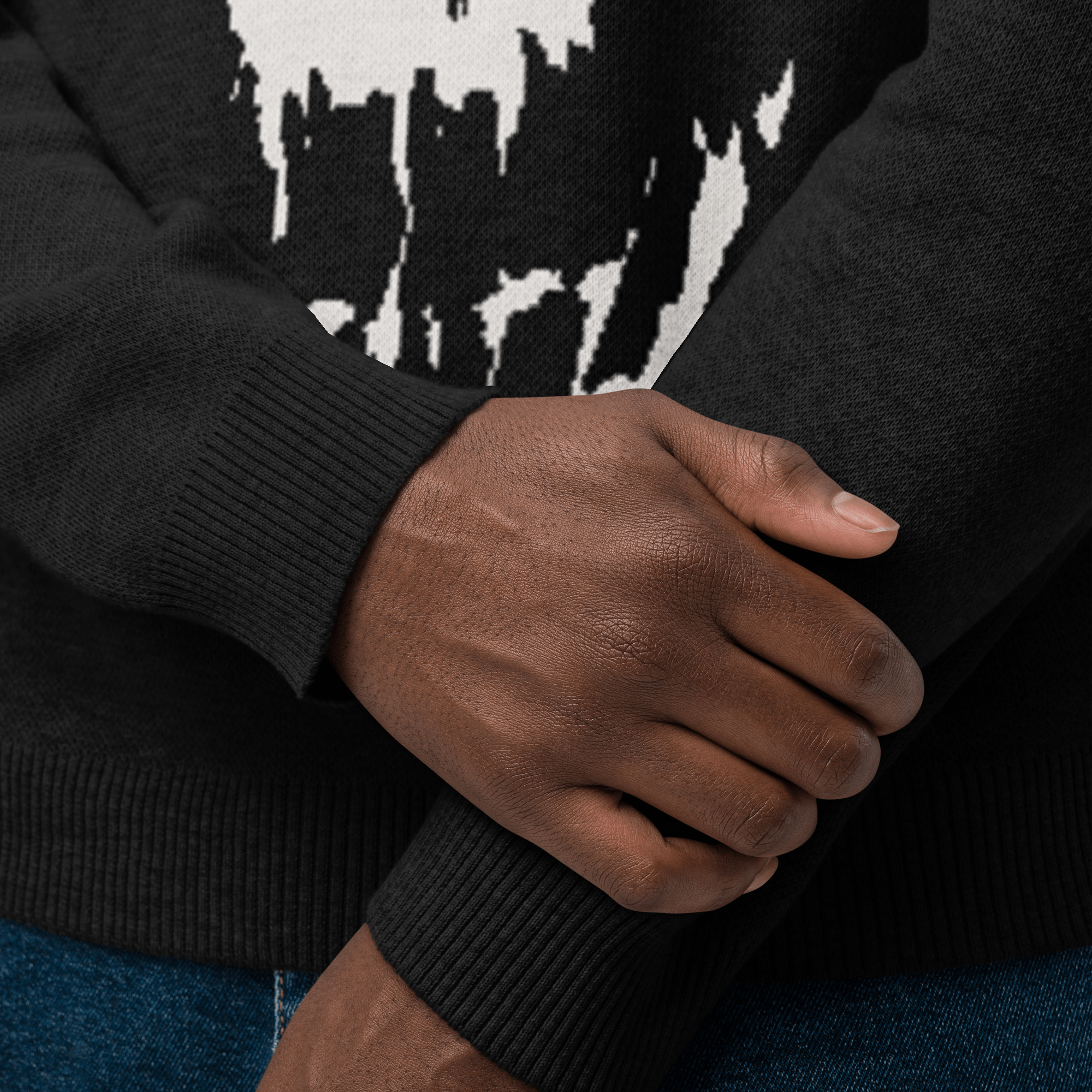 Night Terrors Knit Crewneck Sweater by Goth Cloth Co.